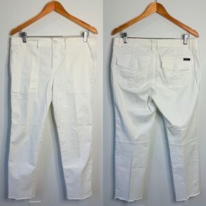 Sanctuary Standard Surplus White Raw Hem Jeans (31)